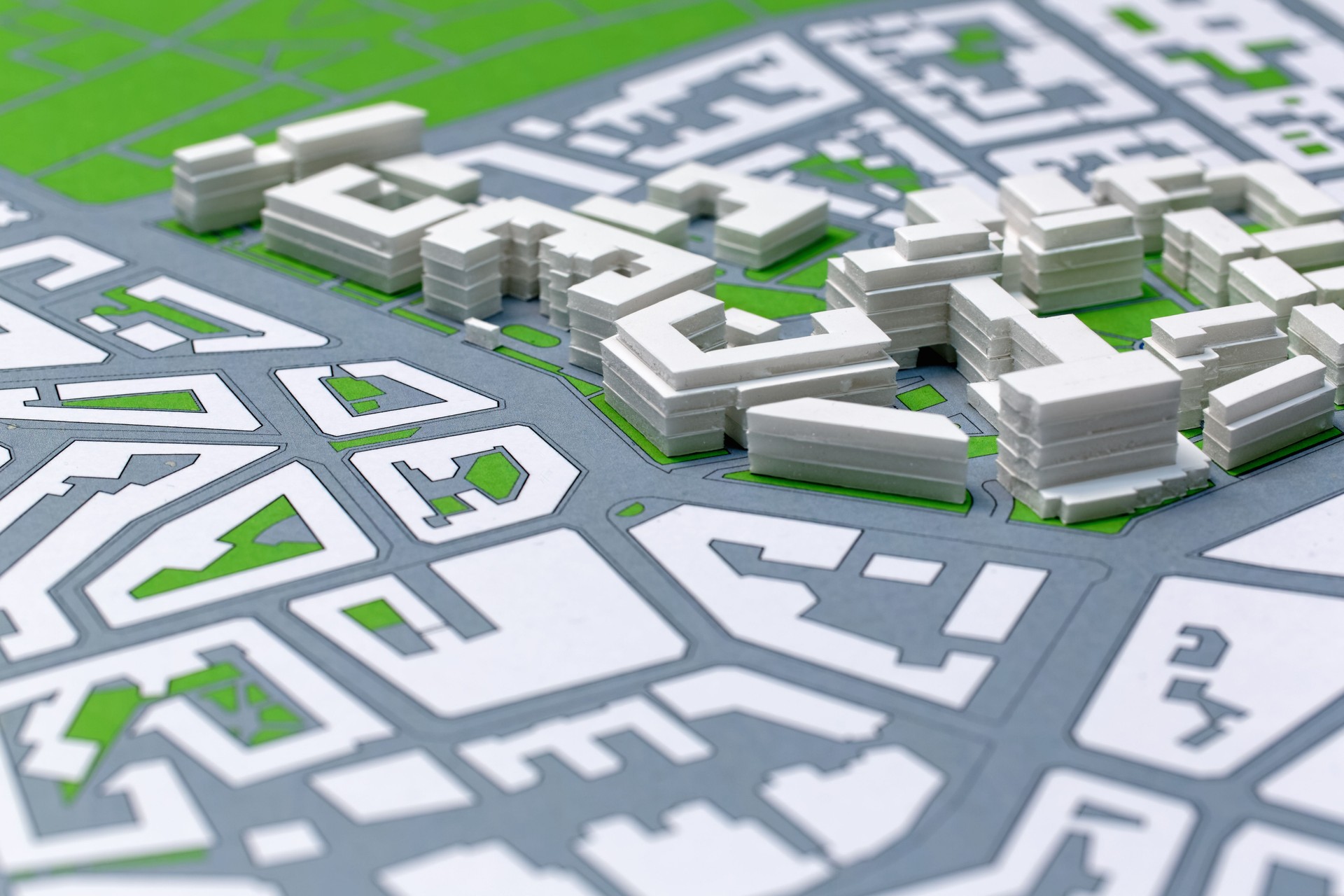 Planning A District, Map, on going project of a district
