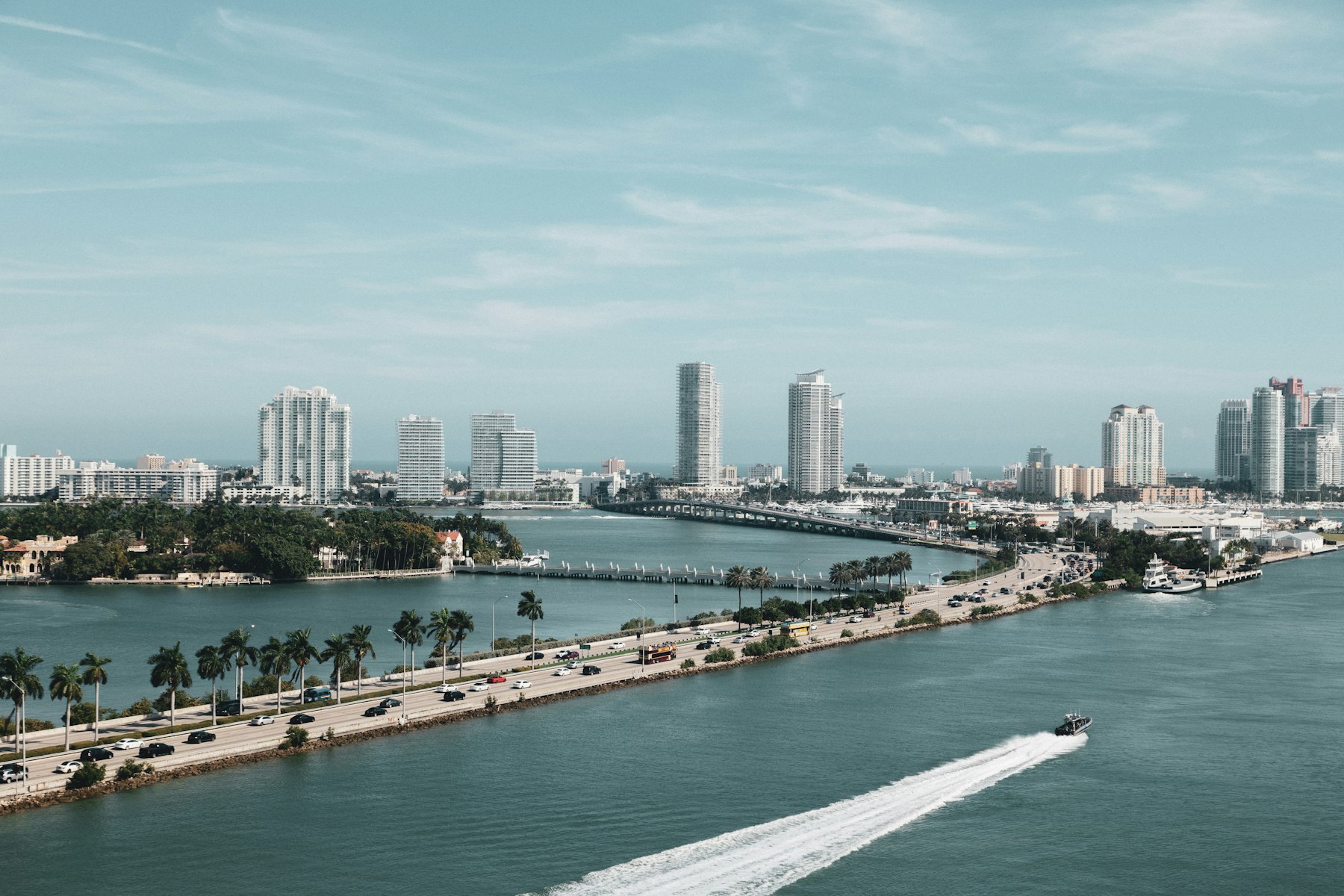 Aerial view of Miami representing G.I.S. multifamily and commercial property clients